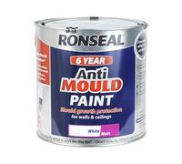 Ronseal 6 Year Anti Mould Paint - Matt White - 2.5L