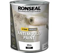 Ronseal 6 Year Anti Mould Paint White Matt 750ml