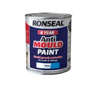 Ronseal 6 Year Anti Mould Paint White Matt 750ml