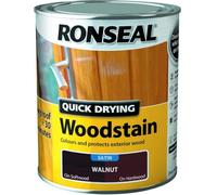 Ronseal 750ml Woodstain Quick Dry Satin (Walnut)