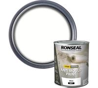 Ronseal Anti Mould Paint White Matt 750Ml Up To 6 Years Protection Kitchen Bathroom Moisture Resistant