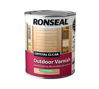Ronseal CCODVM25L 2.5 Litre Crystal Outdoor Matt Finish Varnish - clear