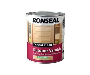 Ronseal CCODVM25L 2.5 Litre Crystal Outdoor Matt Finish Varnish - clear