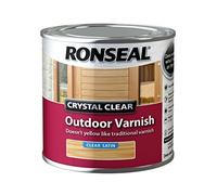 Ronseal CCODVS250 250 ml Crystal Outdoor Satin Finish Varnish - clear