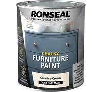 Ronseal Chalky Furniture Paint 750ml Shabby Chic Vintage Paints Matt Finish
