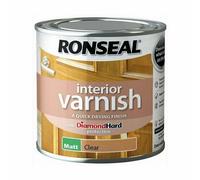 Ronseal RSLIVMCL250 Interior Varnish Quick Dry Matt Clear, 250 ml