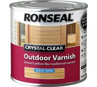 Ronseal 37364 Crystal Clear Outdoor Varnish Satin 250Ml