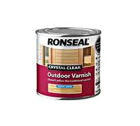 Ronseal CCODVS750 750 ml Crystal Outdoor Satin Finish Varnish - clear