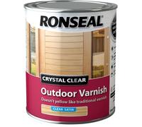 Ronseal Crystal Clear Outdoor Varnish Satin | Protective Finish