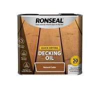 Ronseal Decking Oil – Quick Drying – Natural Cedar – Softwood & Hardwood – 2.5L