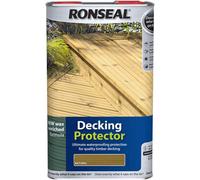 Ronseal Decking Protector Natural 5 Litre Resists Greying Mould Algae Water Repellent Wood Protection