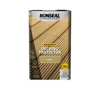 Ronseal Decking Protector Natural 5L - Water-Repellent, Weather-Resistant