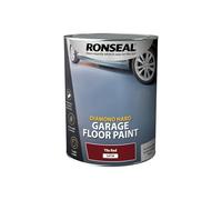 Ronseal 35764 Diamond Hard Garage Floor Paint Tile Red 5 Litre