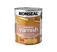 Ronseal 36849 Interior Varnish Quick Dry Gloss Antique Pine 750Ml