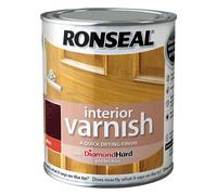 Ronseal 36852 Interior Varnish Quick Dry Gloss Deep Mahogany 750Ml