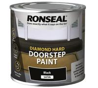 Ronseal Diamond Hard Door Step Paint 250ml Black | Free UK Delivery