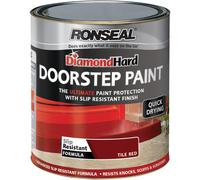 Ronseal Diamond Hard Doorstep Paint 750ml - Tile Red