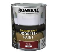 Ronseal Diamond Hard Door Step Paint 750ml Red | Free UK Delivery
