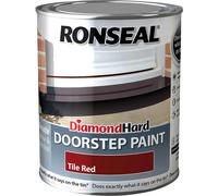 Ronseal Diamond Hard Doorstep Paint 750ml - Tile Red