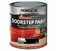36659 Diamond Hard Doorstep Paint Black 250ml RSLDHDSPB250 - Ronseal
