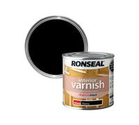 Ronseal Diamond Hard Ebony Gloss Multi-Surface Skirting Wood Varnish, 250Ml