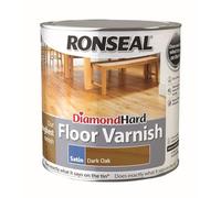 Ronseal Diamond Hard Floor Varnish Dark Oak Satin 2.5L