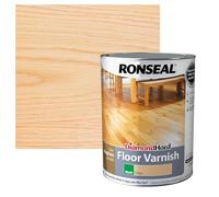 Ronseal Diamond Hard Coloured Floor Wood Varnish, Various Sizes & Colours