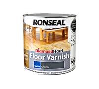 Ronseal Diamond Hard Floor Varnish - Graphite - Satin - 2.5L