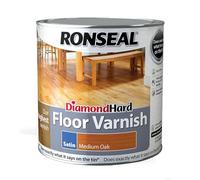 Ronseal Diamond Hard Floor Varnish Satin Medium Oak 2.5L