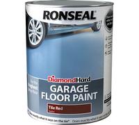 Ronseal 35764 Diamond Hard Garage Floor Paint Tile Red 5 Litre
