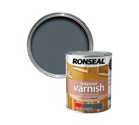 Ronseal Diamond Hard Graphite Gloss Multi-Surface Skirting Wood Varnish, 750Ml