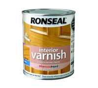 Ronseal RSLIVSLO250 250ml Quick Dry Satin Interior Varnish - Light Oak