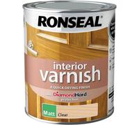 Ronseal Diamond Hard Interior Varnish Matt Clear 750Ml - Protection For Wood Furniture Floors