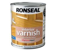 Ronseal 36821 Interior Varnish Quick Dry Satin Light Oak 250ml