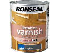Ronseal Diamond Hard Quick Dry Varnish Satin | Durable Interior Wood Protection