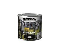 Ronseal Direct to Metal Paint Black Satin 250ml 39180