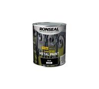 Ronseal 39179 Direct To Metal Paint Black Gloss 250Ml