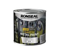 Ronseal Direct To Metal Paint In Silver Gloss - 250Ml For Ultimate Protection