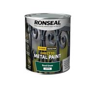 Ronseal Direct to Metal Paint Satin Rural Green 750ml