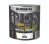 Ronseal Direct to Metal Paint White Matt 750ml 39201