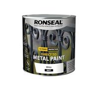Ronseal Direct to Metal Paint White Matt 2.5L