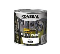 Ronseal Direct to Metal Paint White Matt 250ml