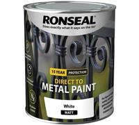 Ronseal Direct to Metal Paint White Matt 750ml 39201