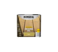 Ronseal DOCL25L 2.5L Decking Oil - Clear | Nourishes and protects decking. Water repellent, UV resistant and helps prevent splitting.