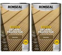 Ronseal DPNO5L Decking Protector Natural Oak 5 Litre (Pack of 2)