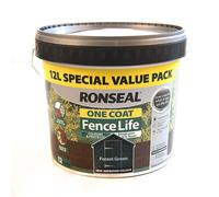 Ronseal Fence Life One Coat Forest Green - 12L