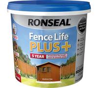 Ronseal Fence Life Plus 5 Year Protection Shed & Fence Paint Medium Oak 5l