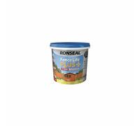 Ronseal Fence Life Plus Garden Shed & Fence Paint 5L- UV Potection - All Colours