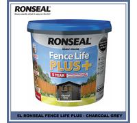 Ronseal 38394 Fence Life Plus+ Charcoal Grey 5 Litre