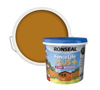 Ronseal RSLFLPPHG5L 5 Litre Fence Life Plus Paint - Harvest Gold